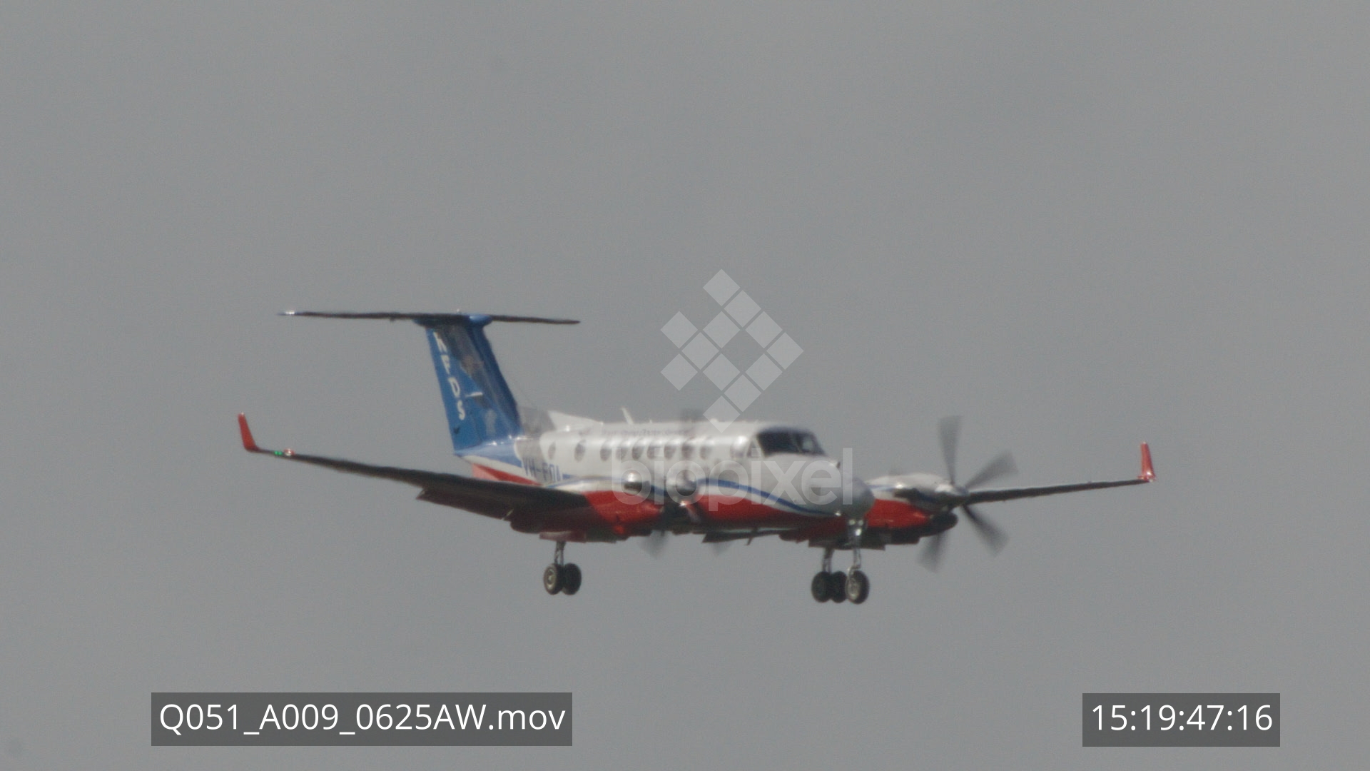 Aircraft – Royal flying doctor King air slow motion 240 frames per second 4K