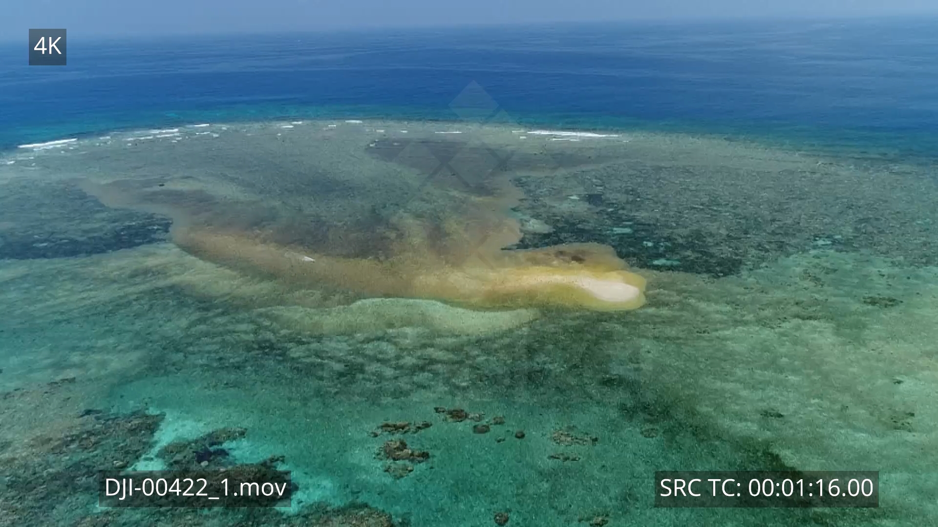 BiopixelGreat Barrier Reef - Pixie reef - Embryo sand cay Aerial 4K ...